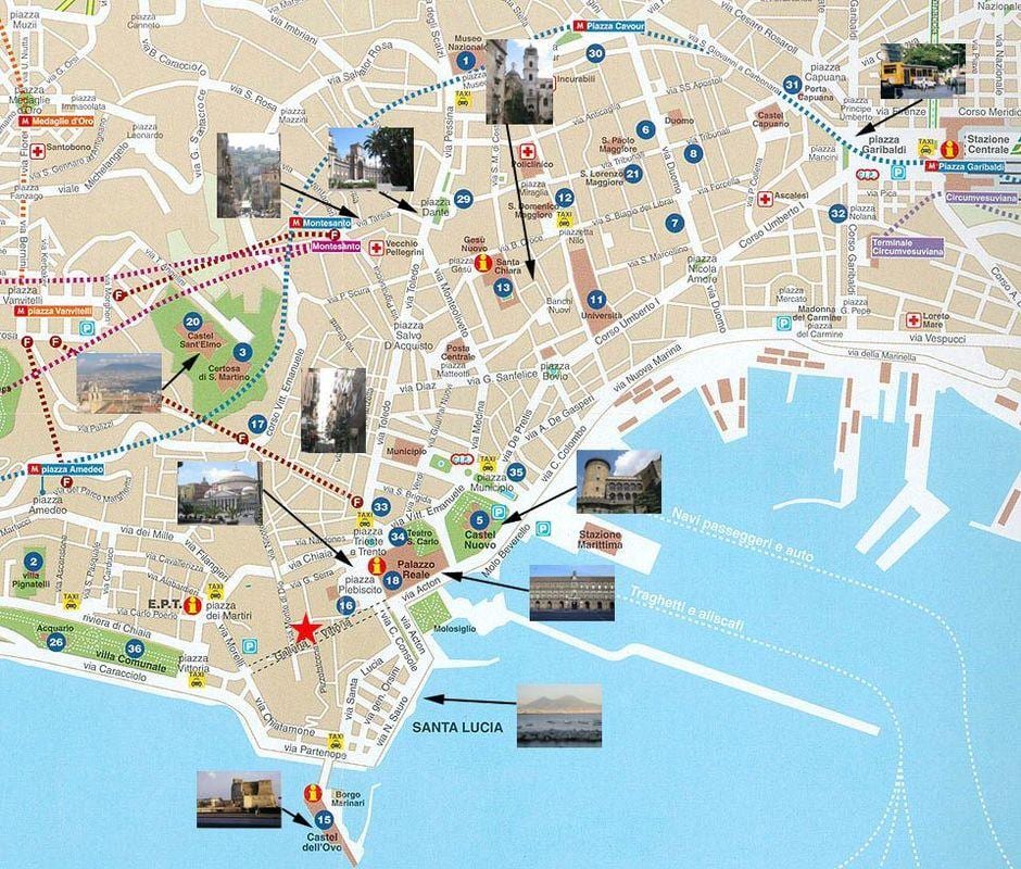 naples itali pelayaran pelabuhan peta