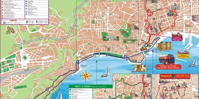 Naples itali hop hop off bus tur peta