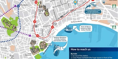 Naples stesen kereta api central peta