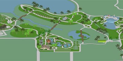 Peta naples taman botanical