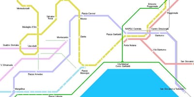 Peta naples trem 