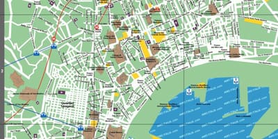 Tarikan pelancong Naples peta