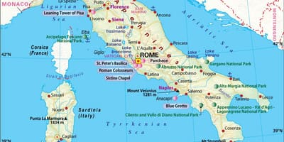 Peta naples itali kawasan sekitarnya